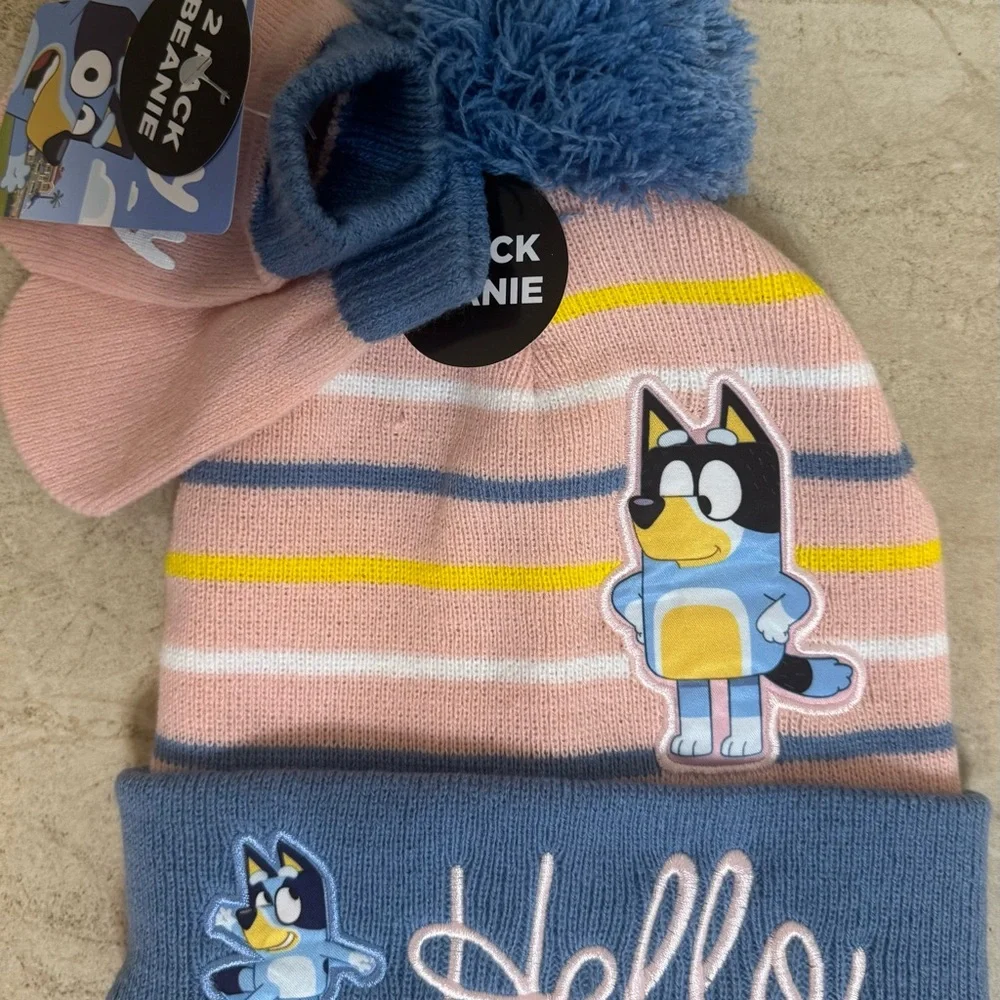 Bluey Toddler Girls' Beanie and Mitten, 2-Piece Set